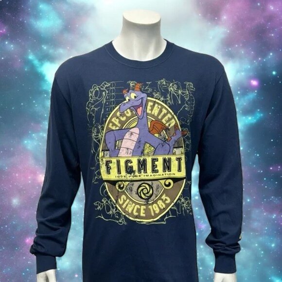 NWT Disney World Parks Epcot Figment Imagination Graphic Long Sleeve T-Shirt XL - Picture 1 of 12